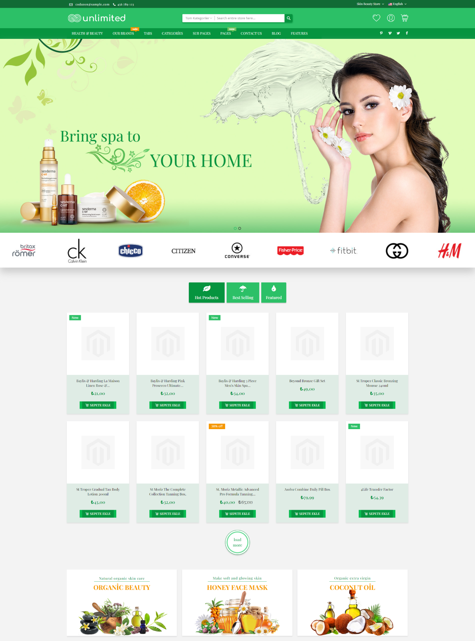Sağlık Güzellik Alışveriş Sitesi