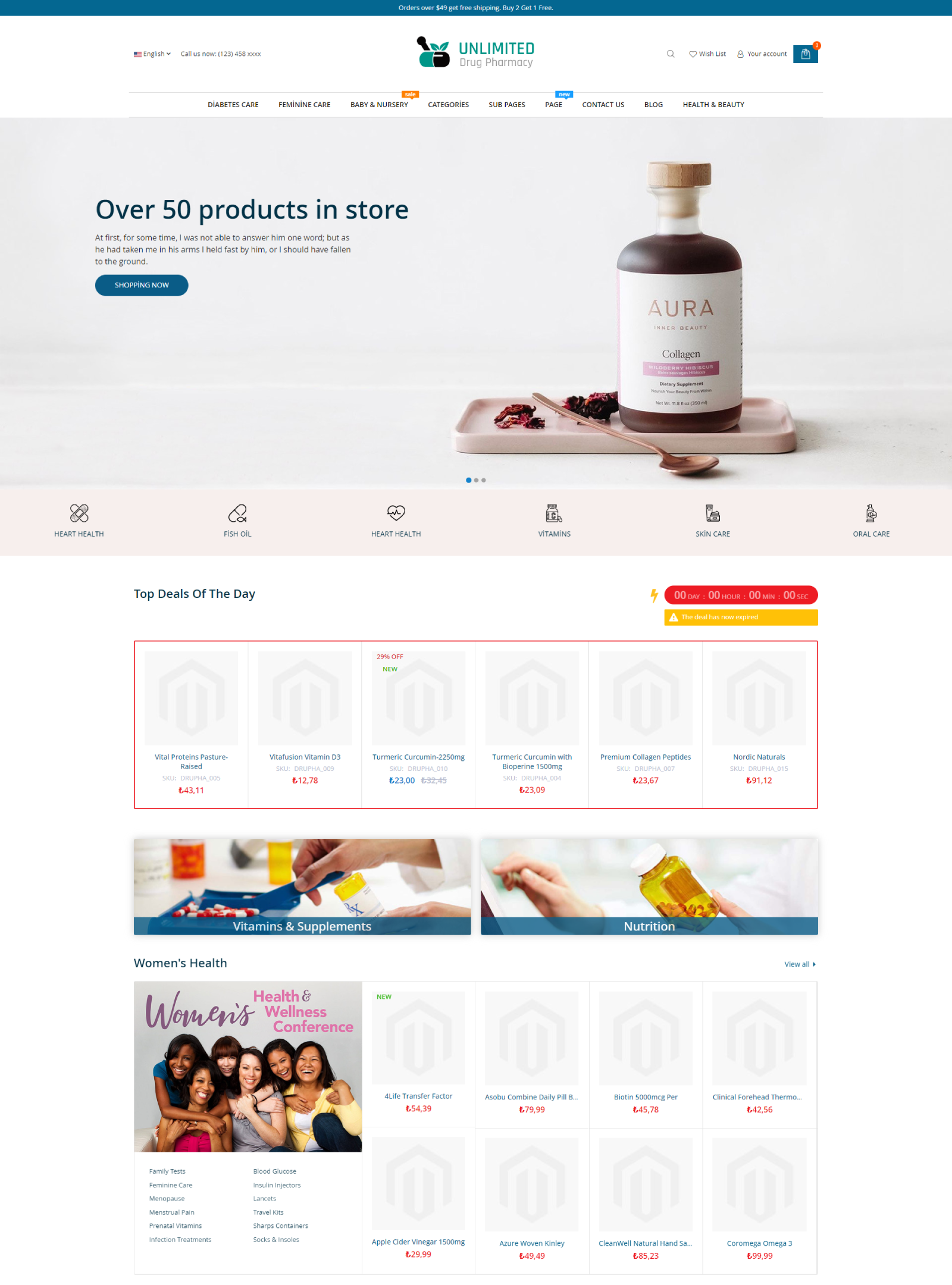 Vitamin Ürünleri Alışveriş Sitesi